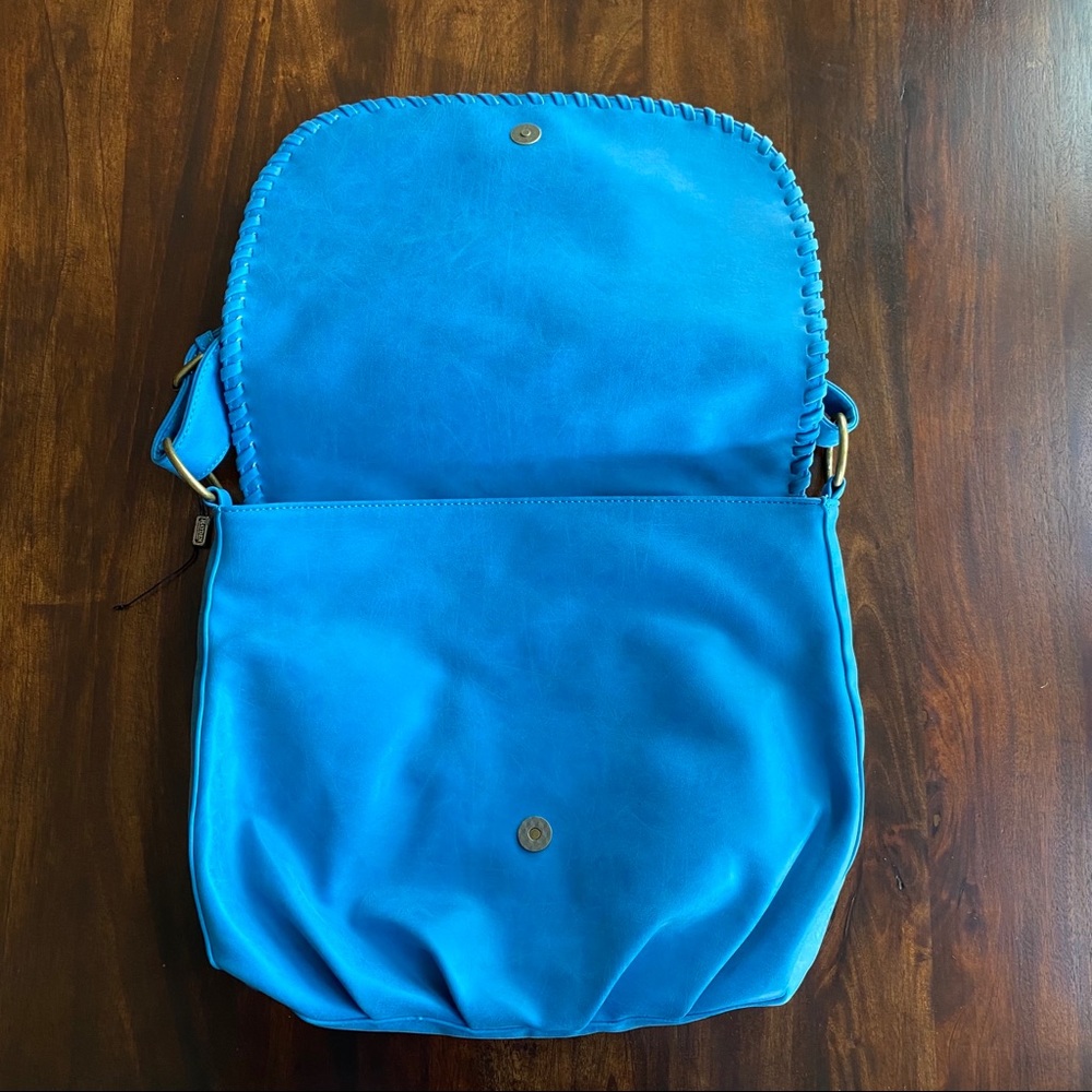 Hayden Harnett Teal Blue Sienna Shoulder Bag - Picture 6 of 9